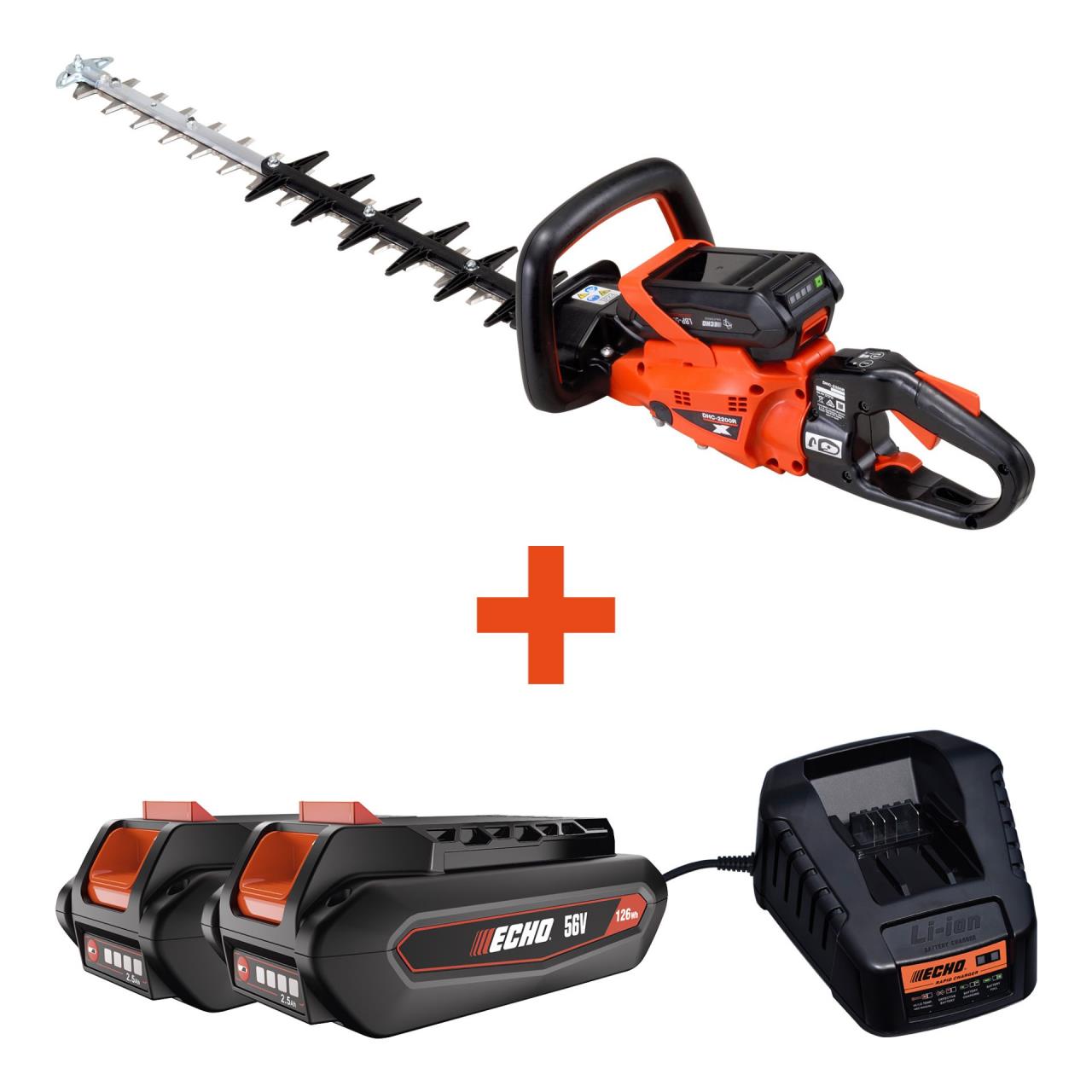 Akku-Heckenschere DHC-2200R - inkl. 2x 2,5 Ah Akku & Schnellladegerät